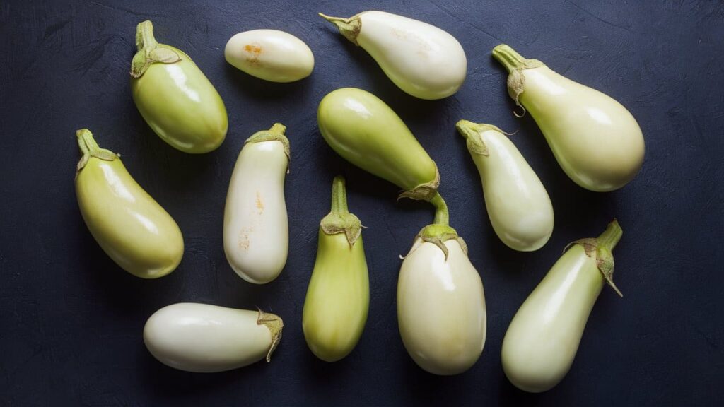 peel mini eggplants