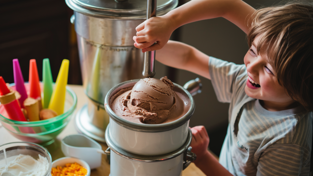 Making ice cream with Ninja Ice Cream Maker